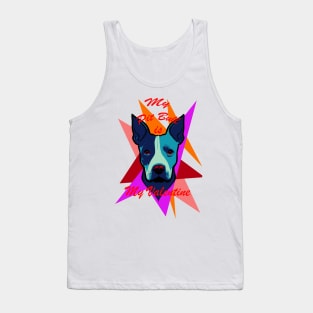 My Pitbull is my valentine Tank Top